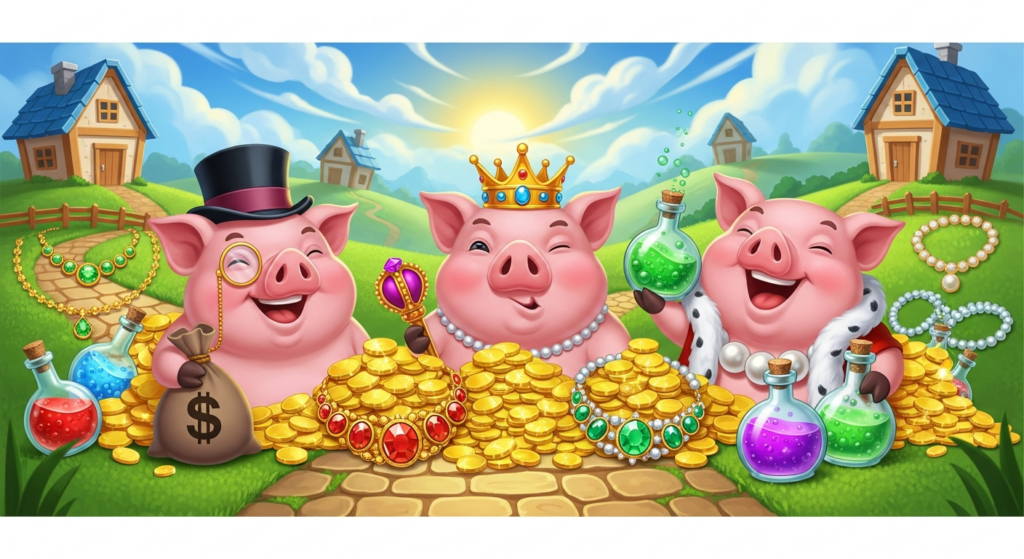 3 Pigs: Bacon Bankroll Reseña y Datos | Juega Gratis